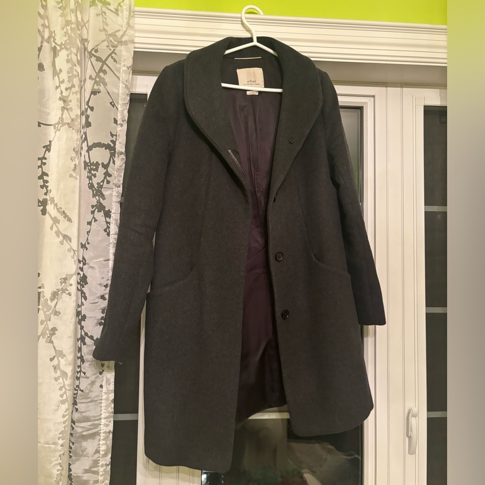 Aritzia Cocoon Wrap Wool Coat